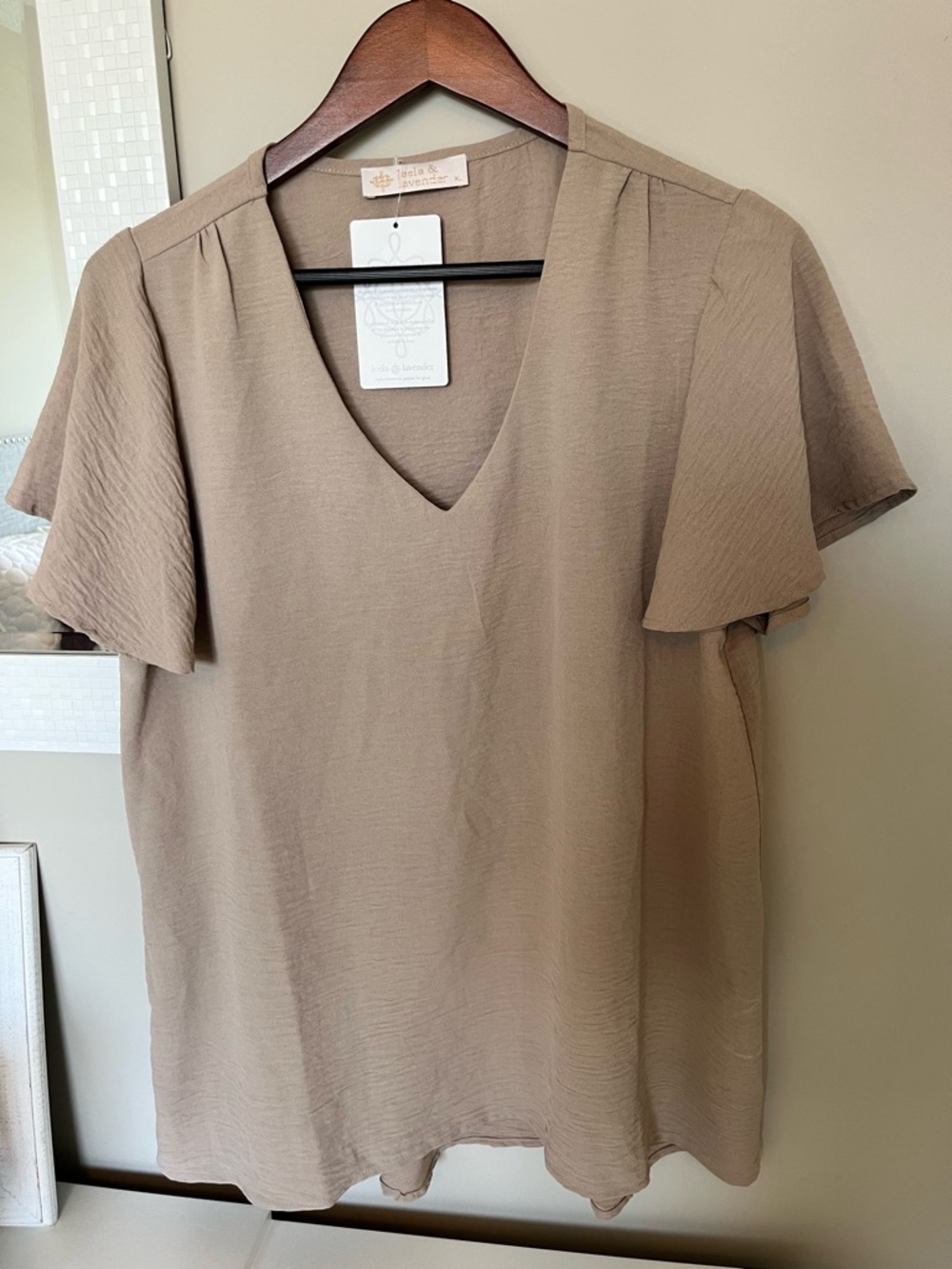NWT tan top